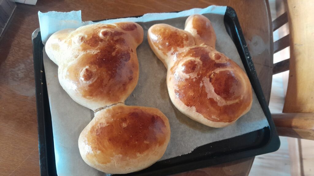 Freshly baked homemade bread